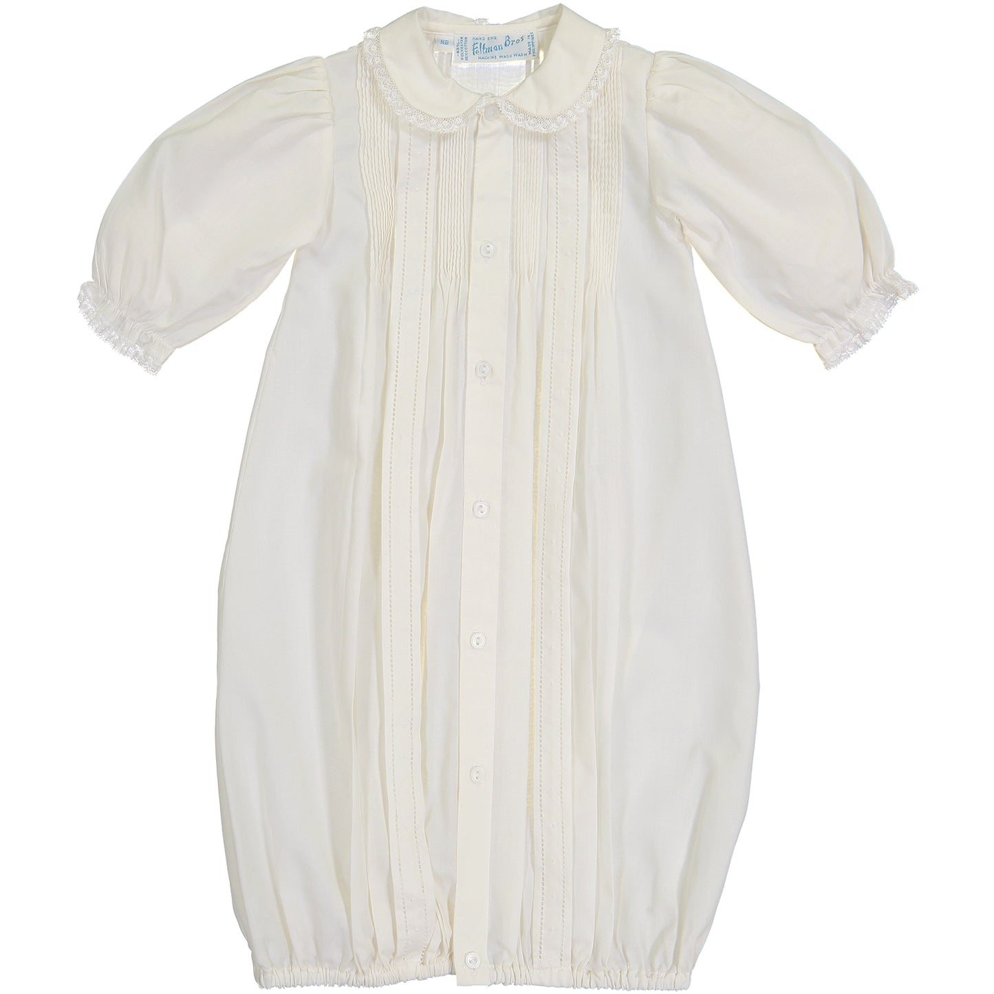 Girls Dot Take Me Home Gown and Hat - Ivory