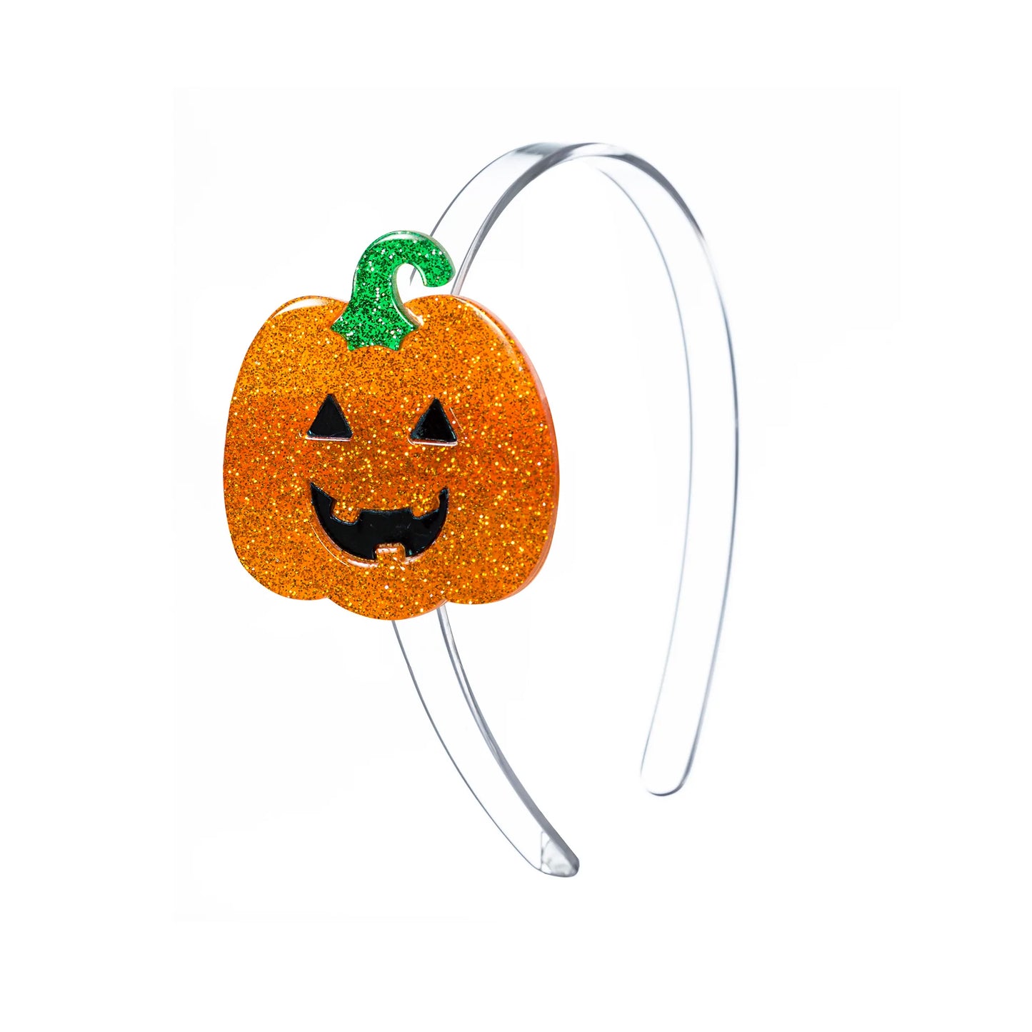 Headband - Happy Pumpkin (Glitter Orange)