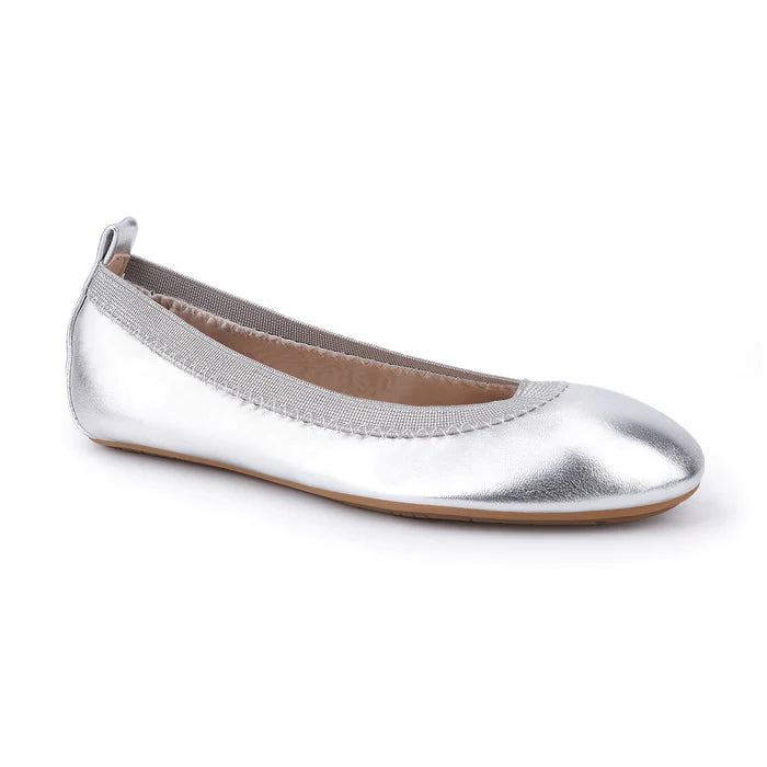 Miss Samara Ballet Flat - Silver Metallic