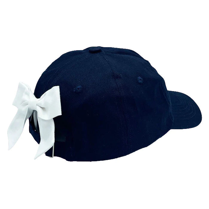 Bow Baseball Hat - Navy