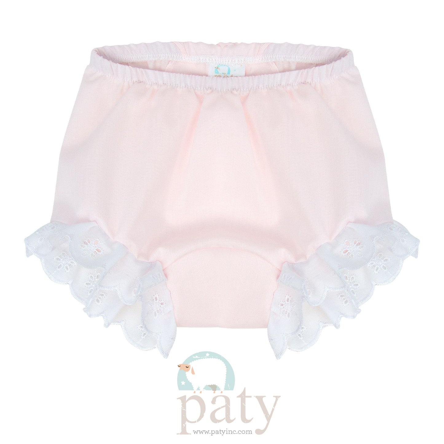 Diaper Cover with Eyelet - Pink