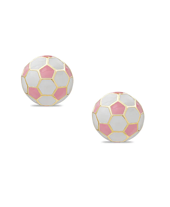 Stud Earrings - 3D Soccer Ball