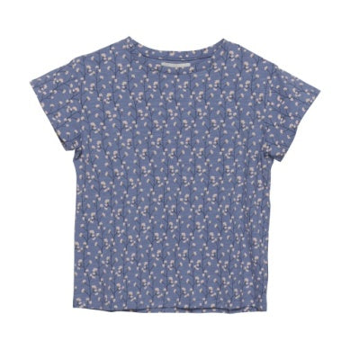 Short Sleeve Shirt - Blue Floral