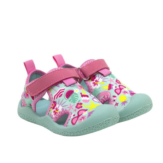 Water Shoes - Tropical Paradise (Pink/Turquoise)