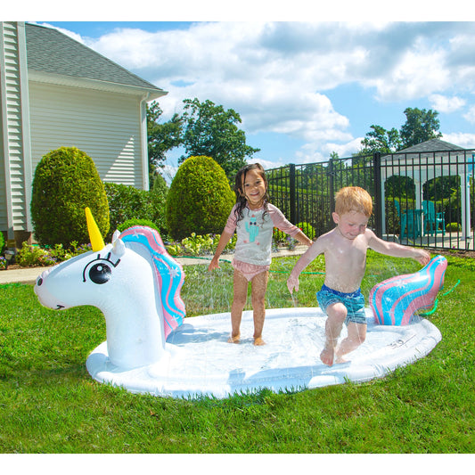 Splash Pad Sprinkler with Pool - Unicorn