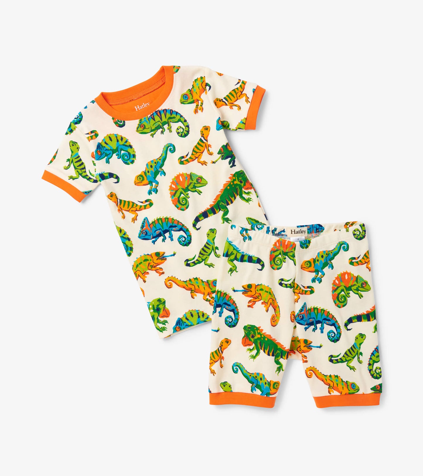 Short Pajama Set - Friendly Chameleon